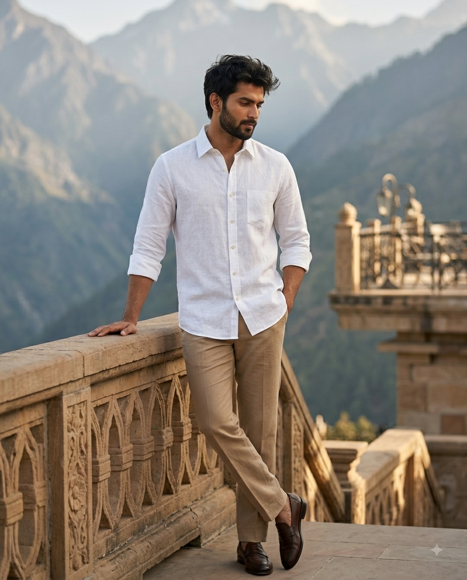 Snow White Linen Shirt