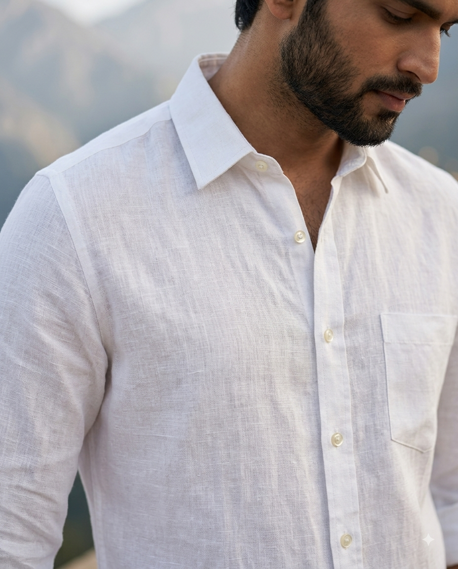 Snow White Linen Shirt
