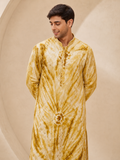 Sunburst Tie Dye Mirror Work Kurta