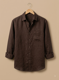 Midnight Coffee Linen Shirt