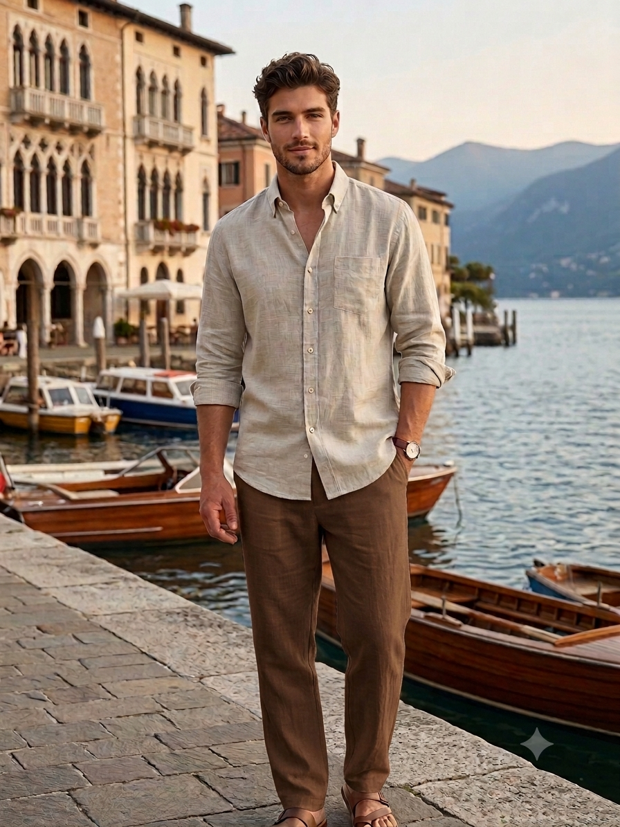 Everyday Oatmeal Linen Shirt
