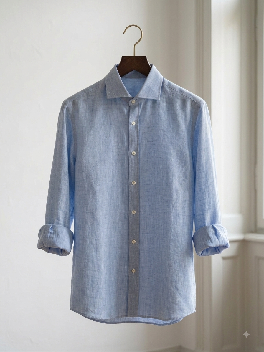 Oasis Blue Linen Shirt