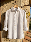 The Herringbone Essential White Shirt