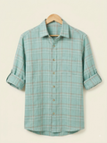 Seafoam Plaid Shirt