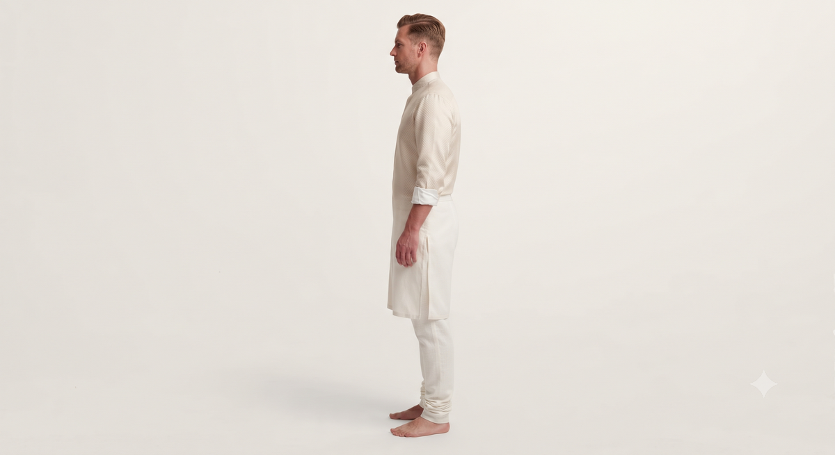 Ivory Churidar Pajama