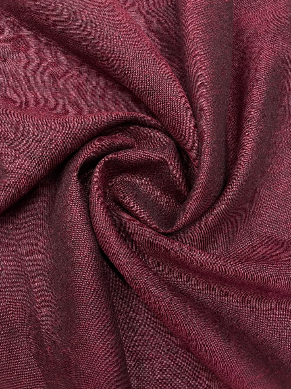 Burgundy Red Linen Shirt