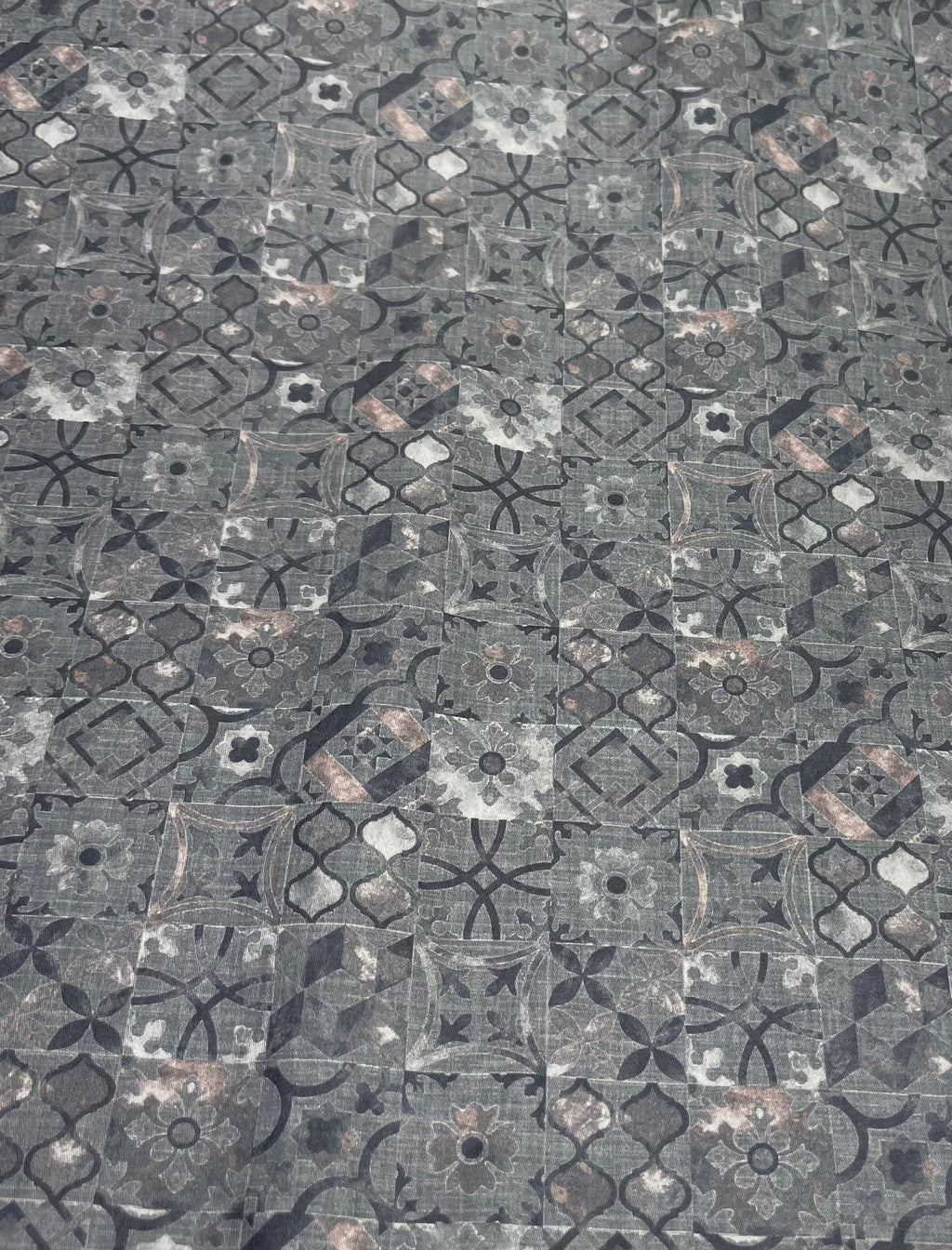 Midnight Grey Print Kurta