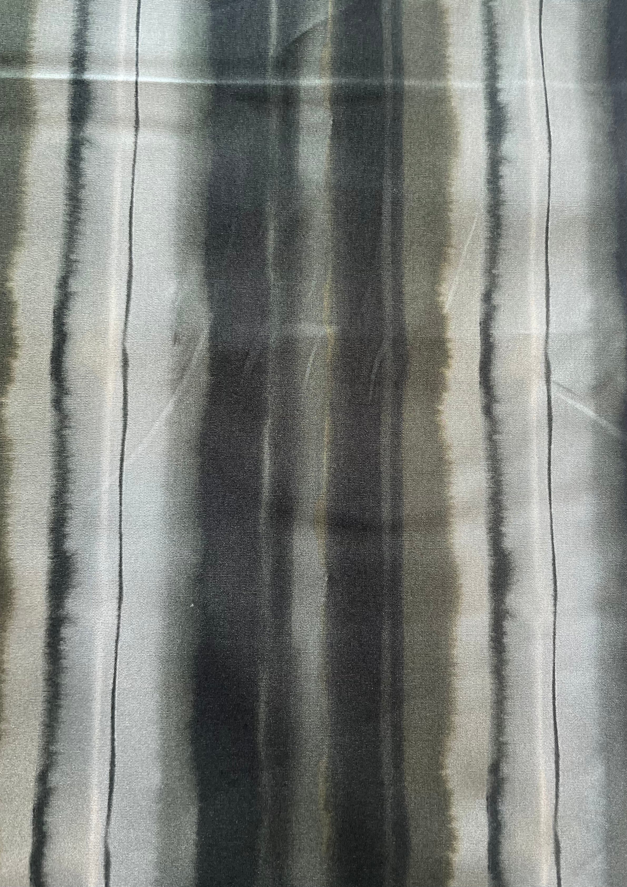 Midnight Olive Modern Striped Kurta