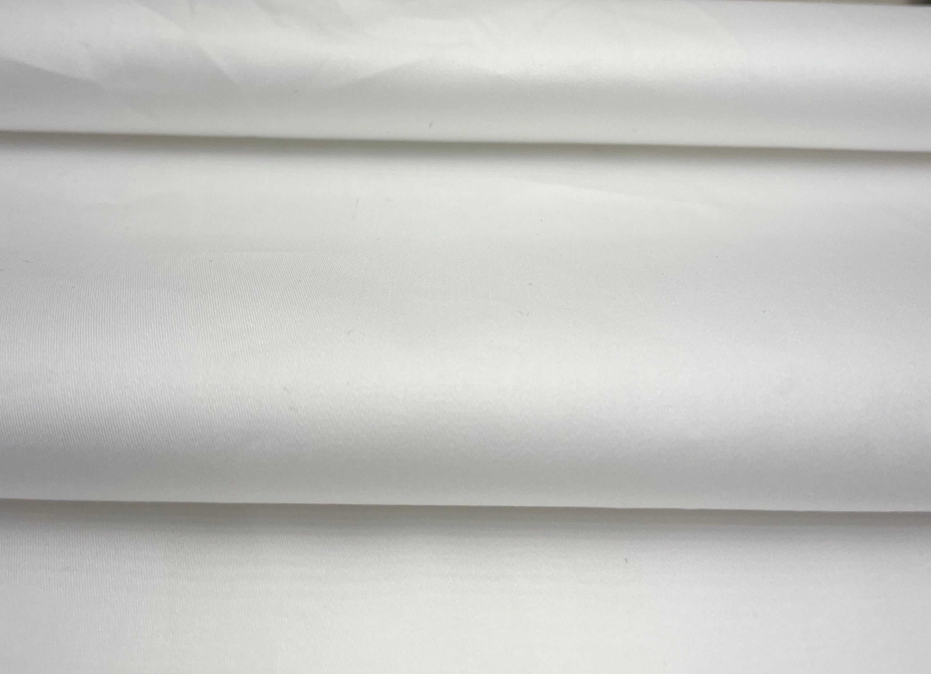 Pearl White Cotton Satin Shirt