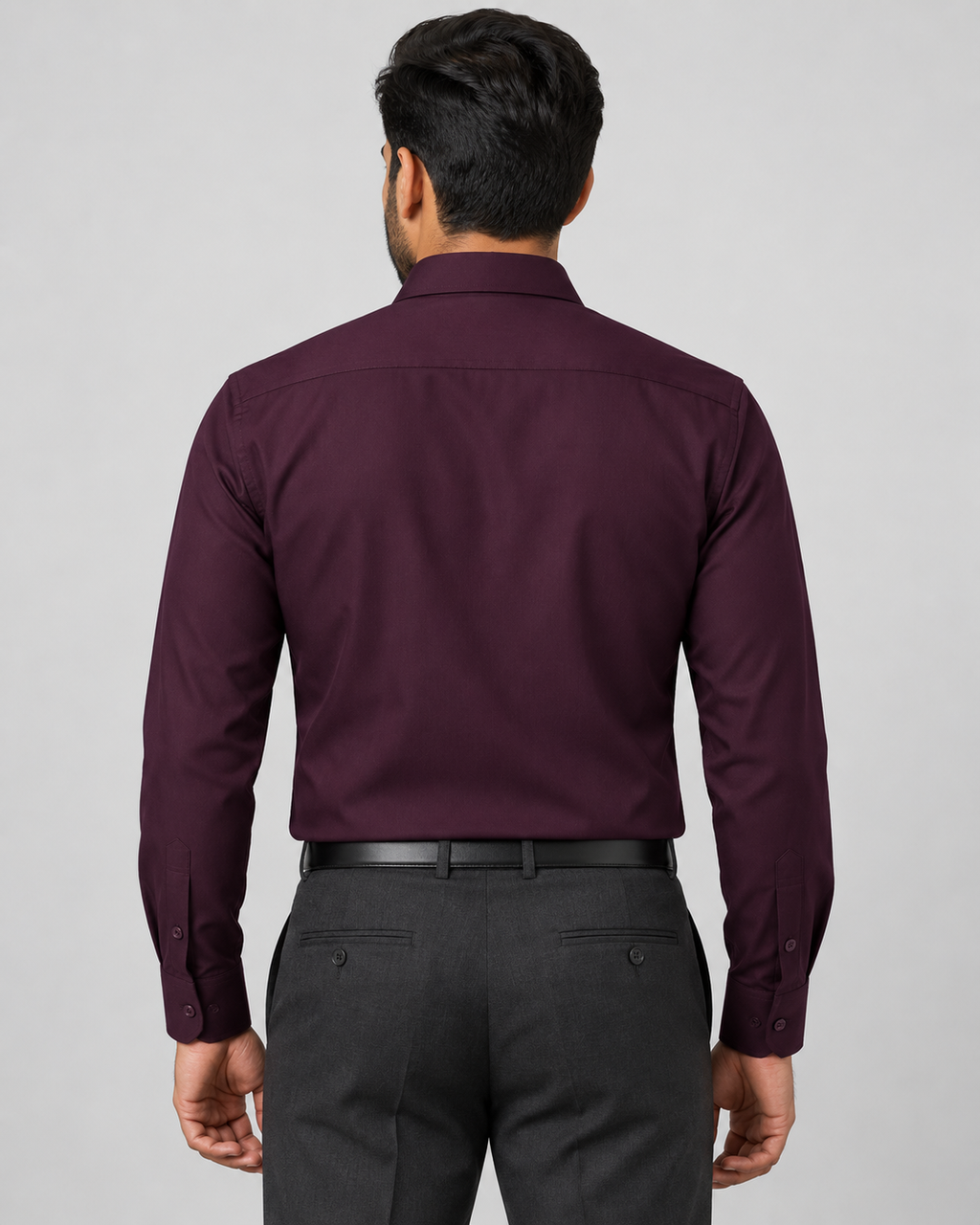 Deep Plum Cotton Shirt