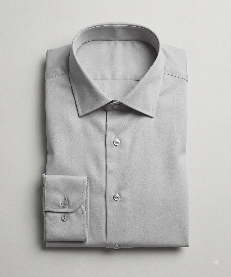 Mist Grey Cotton Shirt