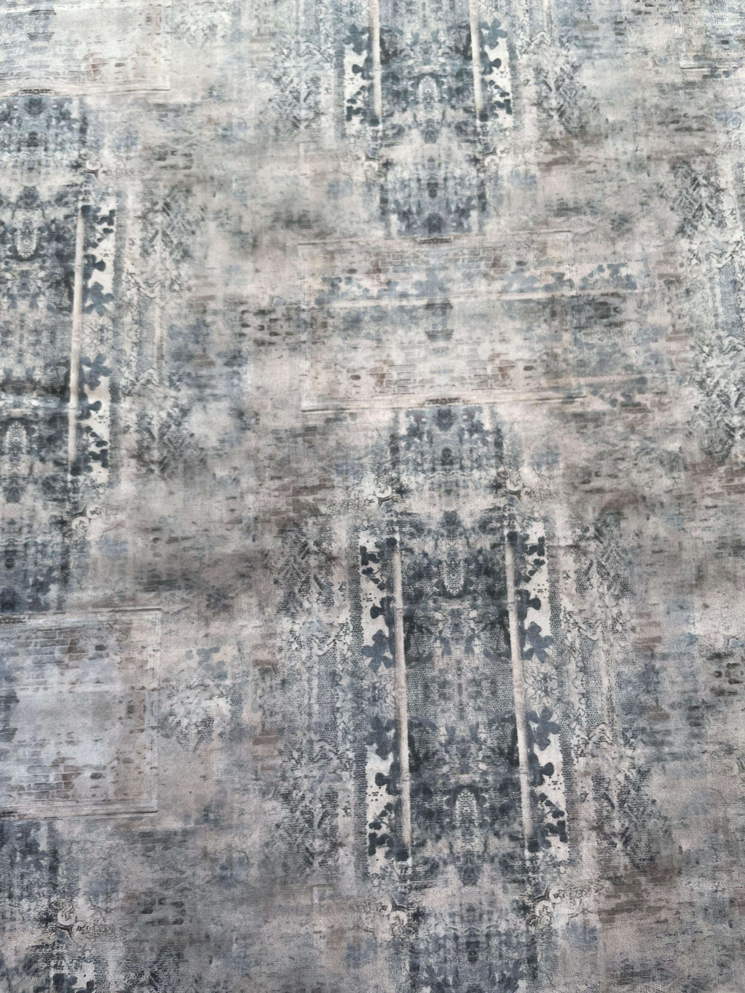 Faded Stone Architectural Print Kurta