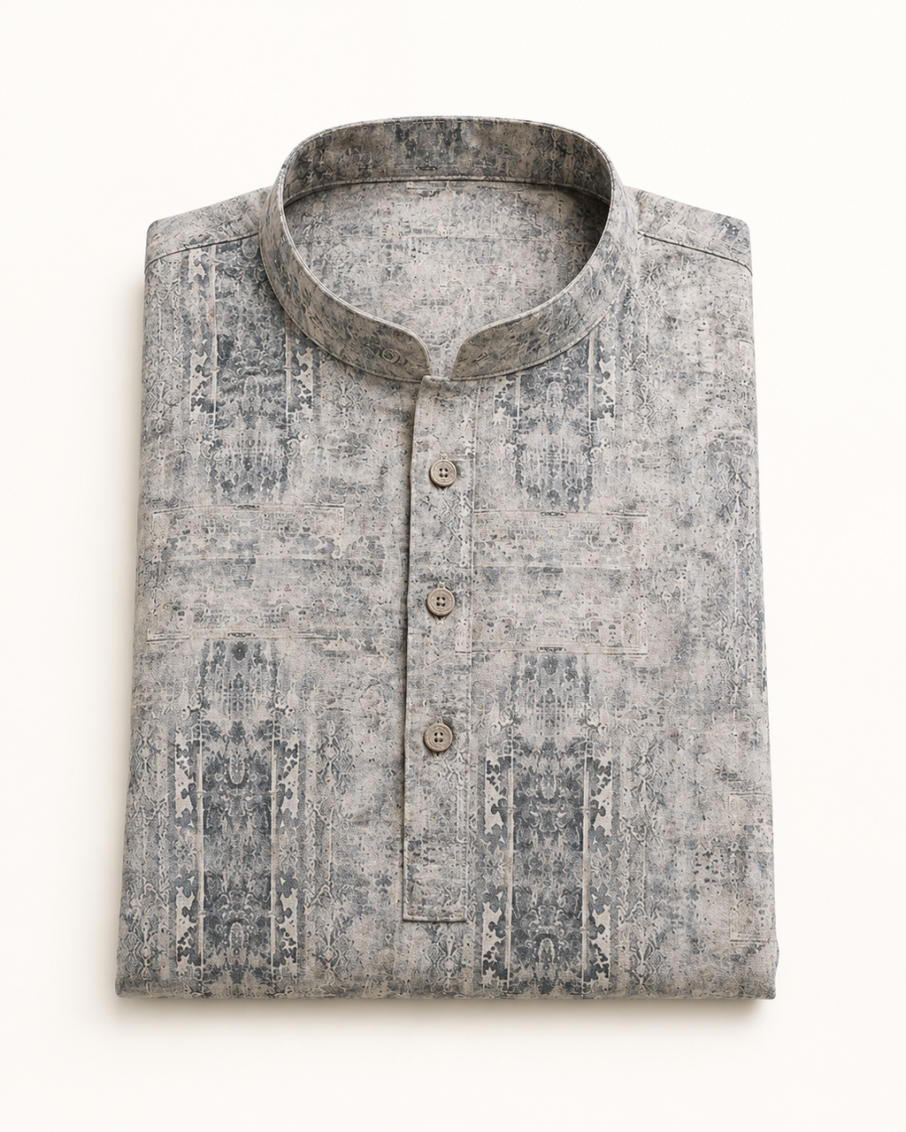 Faded Stone Architectural Print Kurta