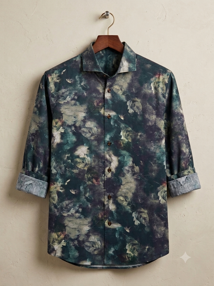 Dark Flora Printed Shirt