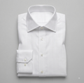 Herringbone White Cotton Shirt
