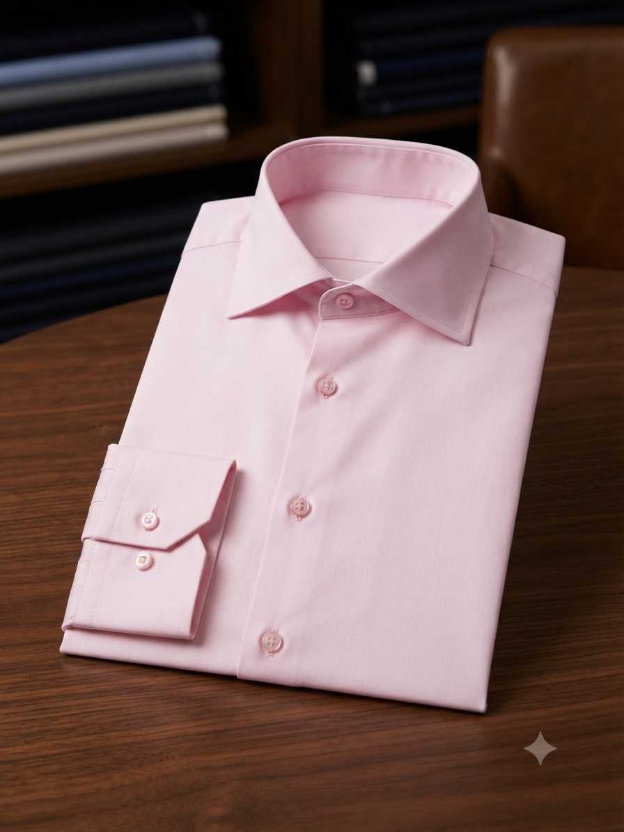 Classic Pink Giza Cotton Everyday Shirt