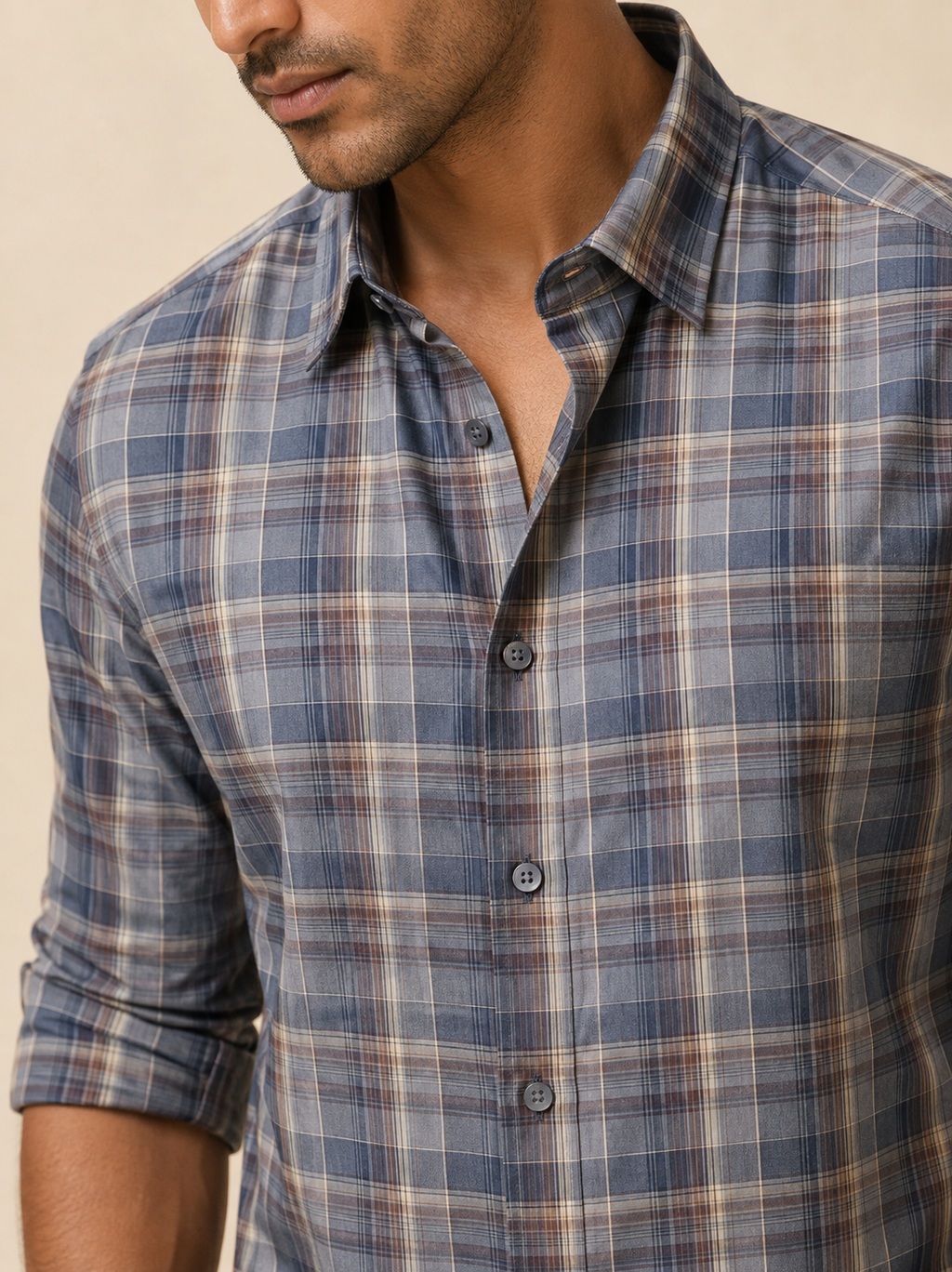 Classic Slate Check Shirt