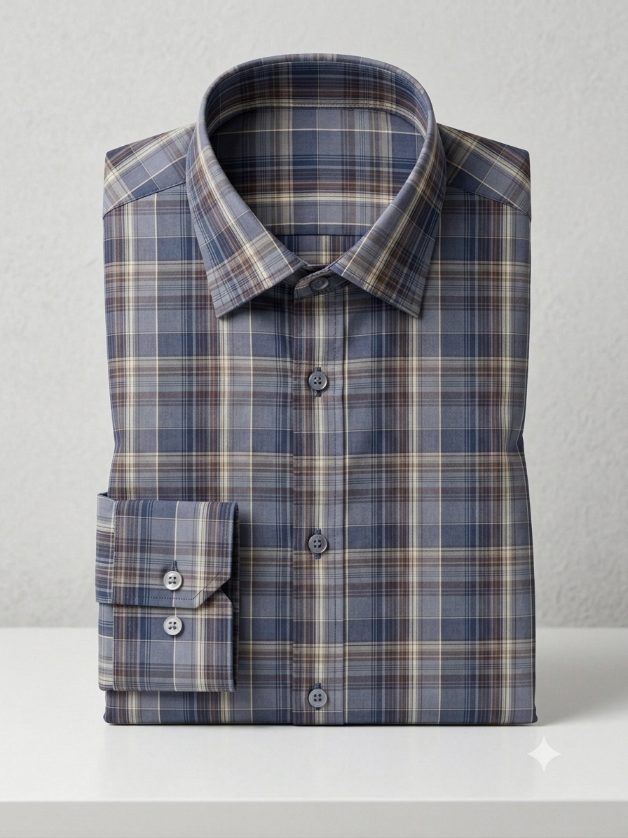 Classic Slate Check Shirt