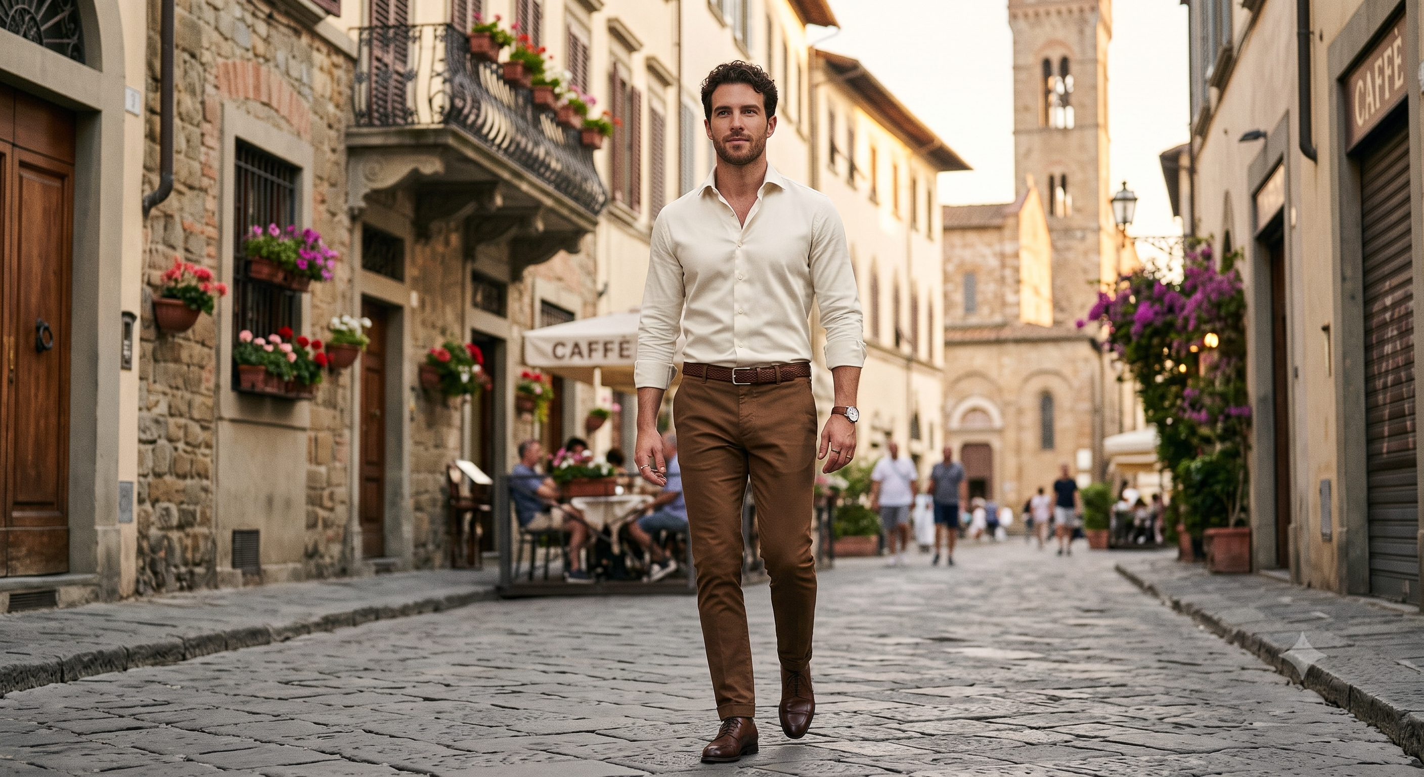 Ivory Cream Cotton Twill Shirt