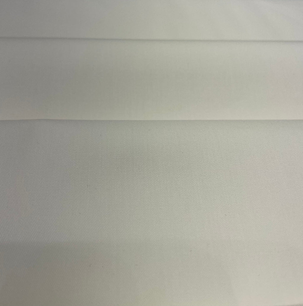 Ivory Cream Cotton Twill Shirt