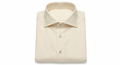 Ivory Cream Cotton Twill Shirt