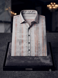Earth & Ash Textured Stripe Shirt