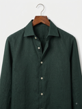 Midnight Green Linen Shirt