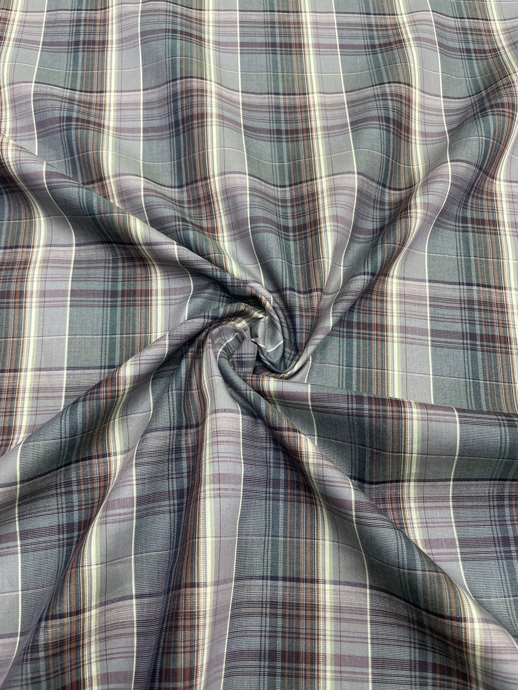 Classic Slate Check Cotton Men's Shirt