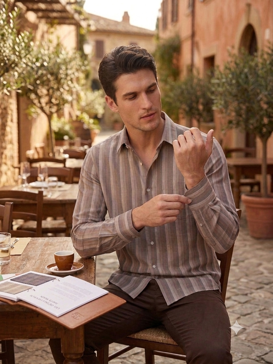 Heritage Umber Stripe Shirt