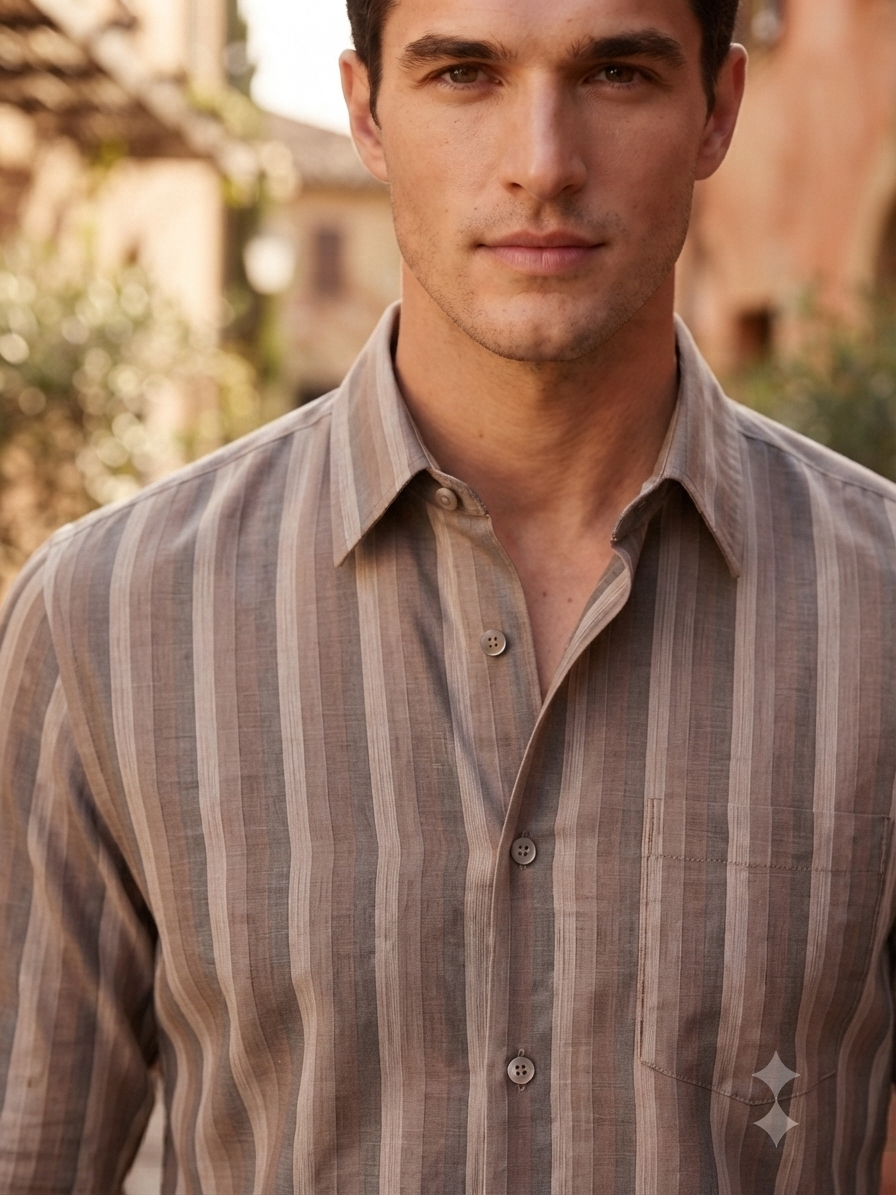 Heritage Umber Stripe Shirt