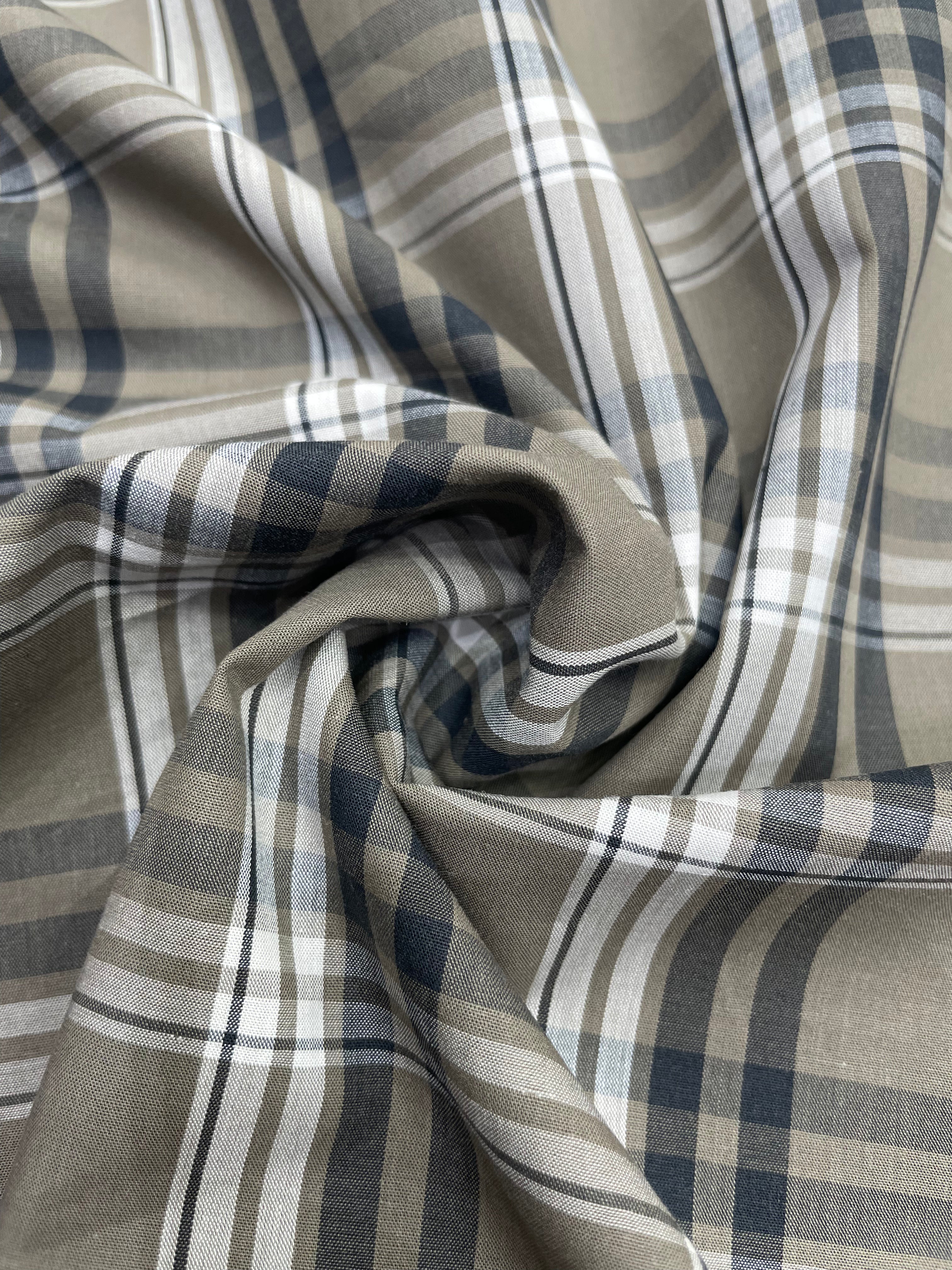 Earthy Olive Tartan Check Shirt