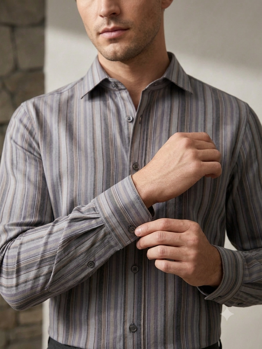 Meridian Tailored Stripe Shirt