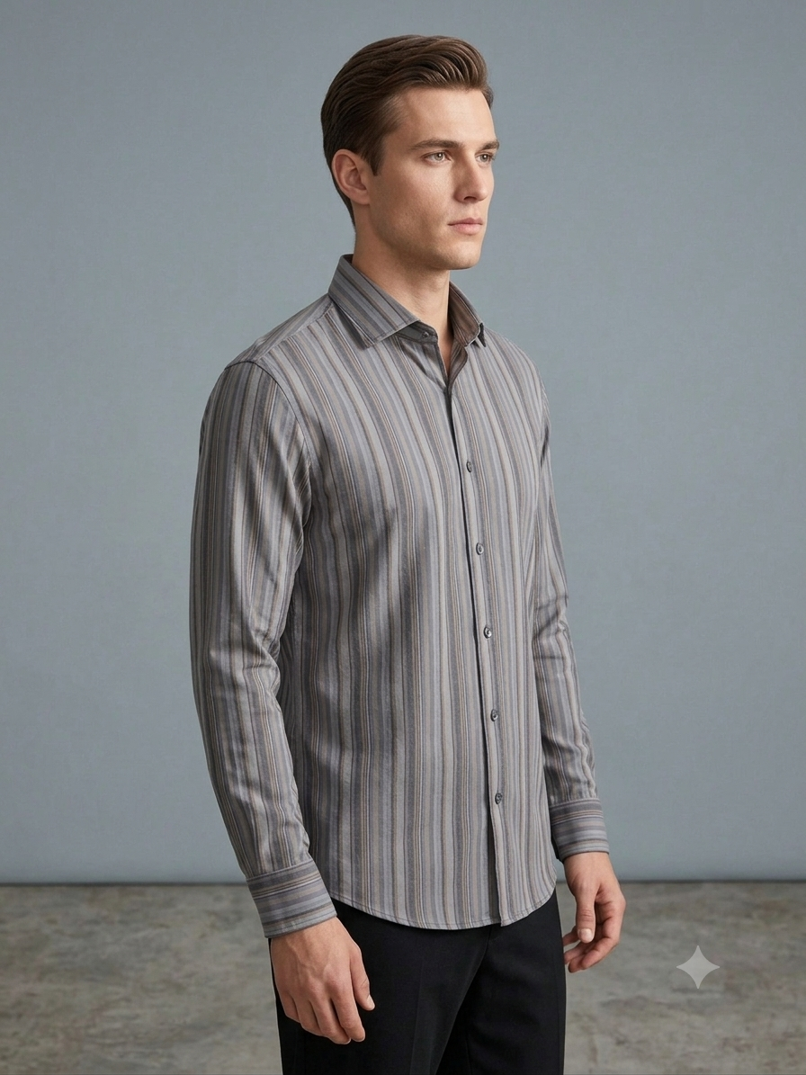 Meridian Tailored Stripe Shirt
