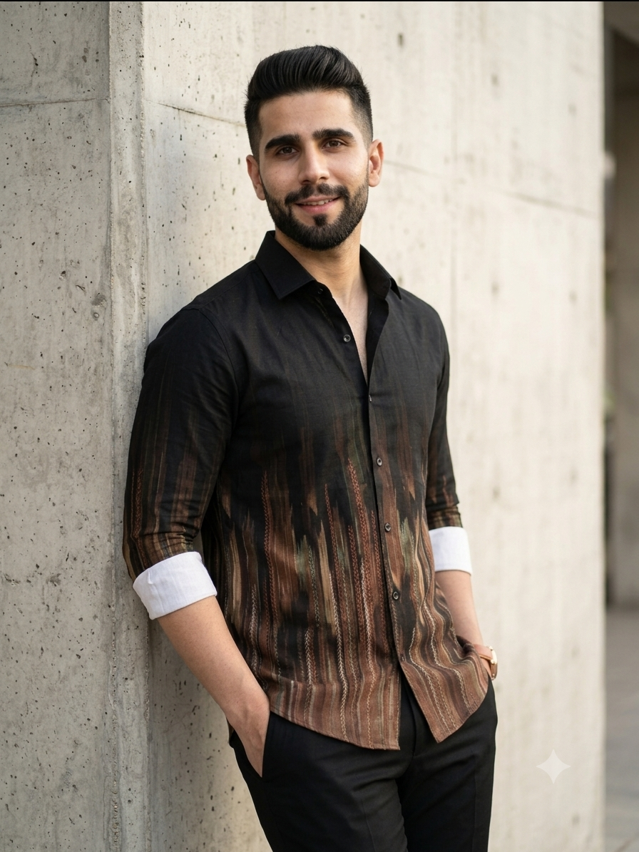 Black Horizon Gradient Shirt