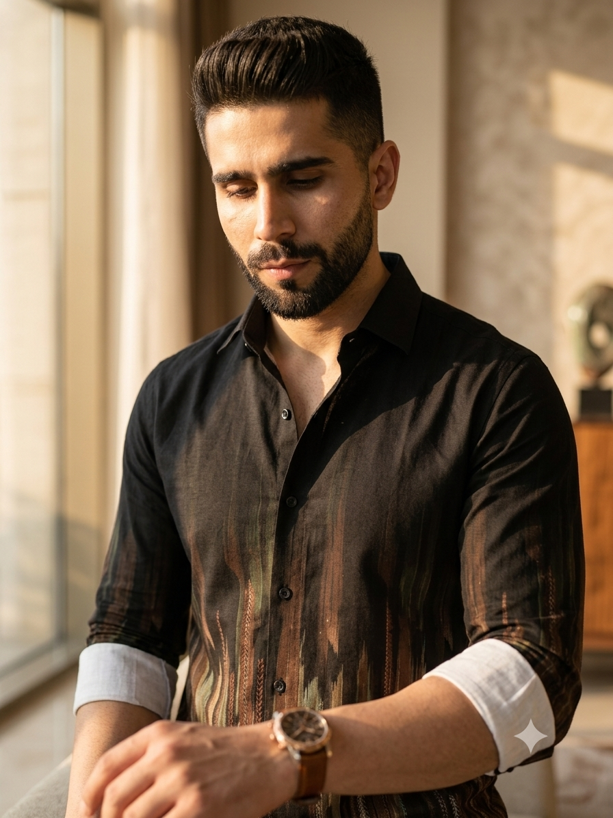 Black Horizon Gradient Shirt