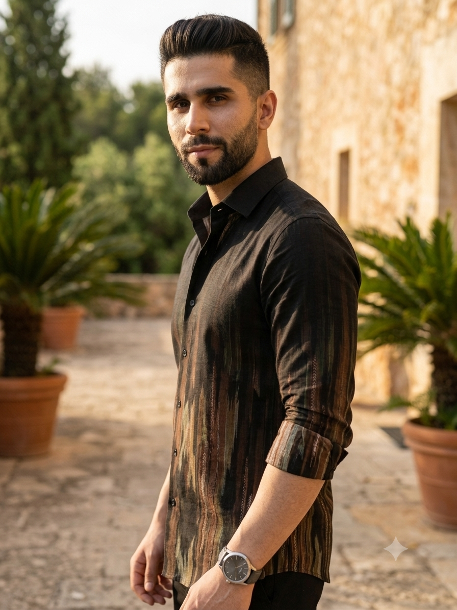 Black Horizon Gradient Shirt