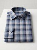 Faded Navy Plaid Weekend Shirt