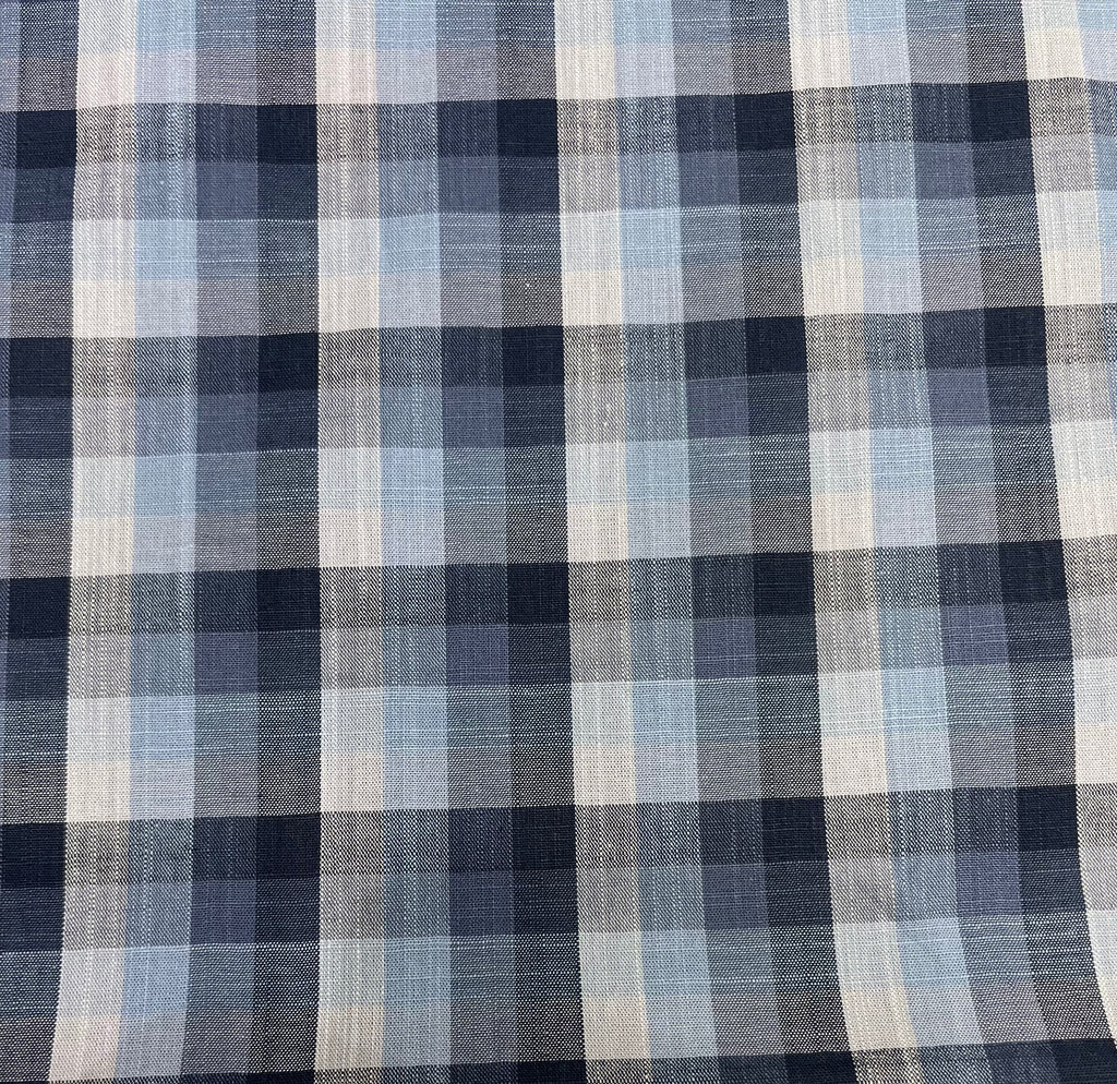 Faded Navy Plaid Weekend Shirt