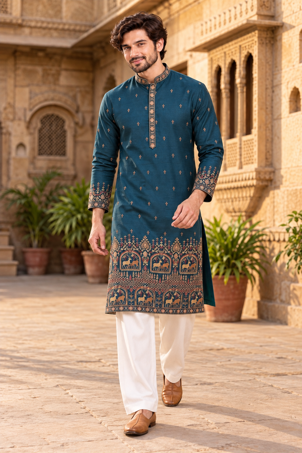 Royal Shikargah Festive Kurta