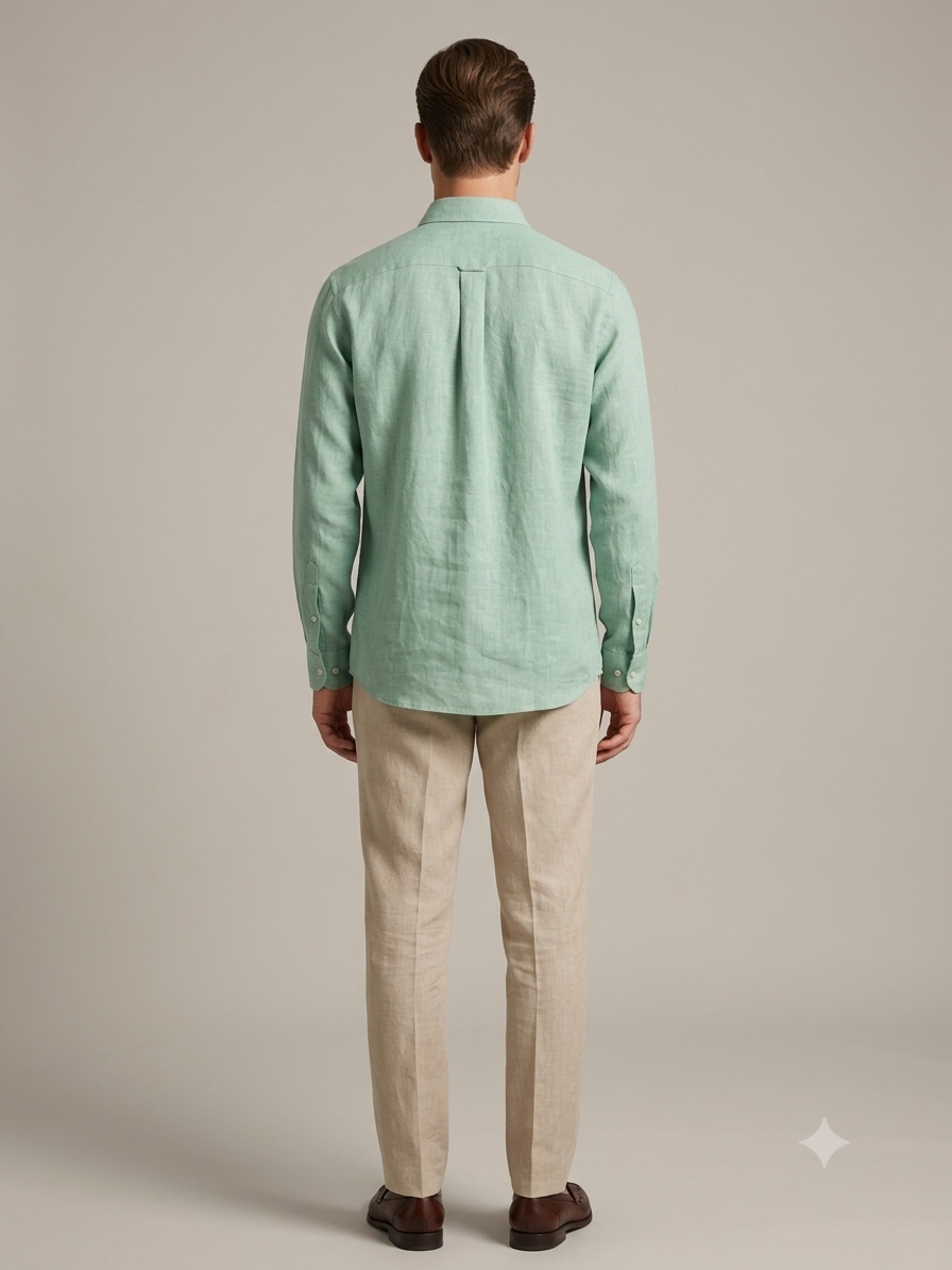 Sage Green Linen Shirt