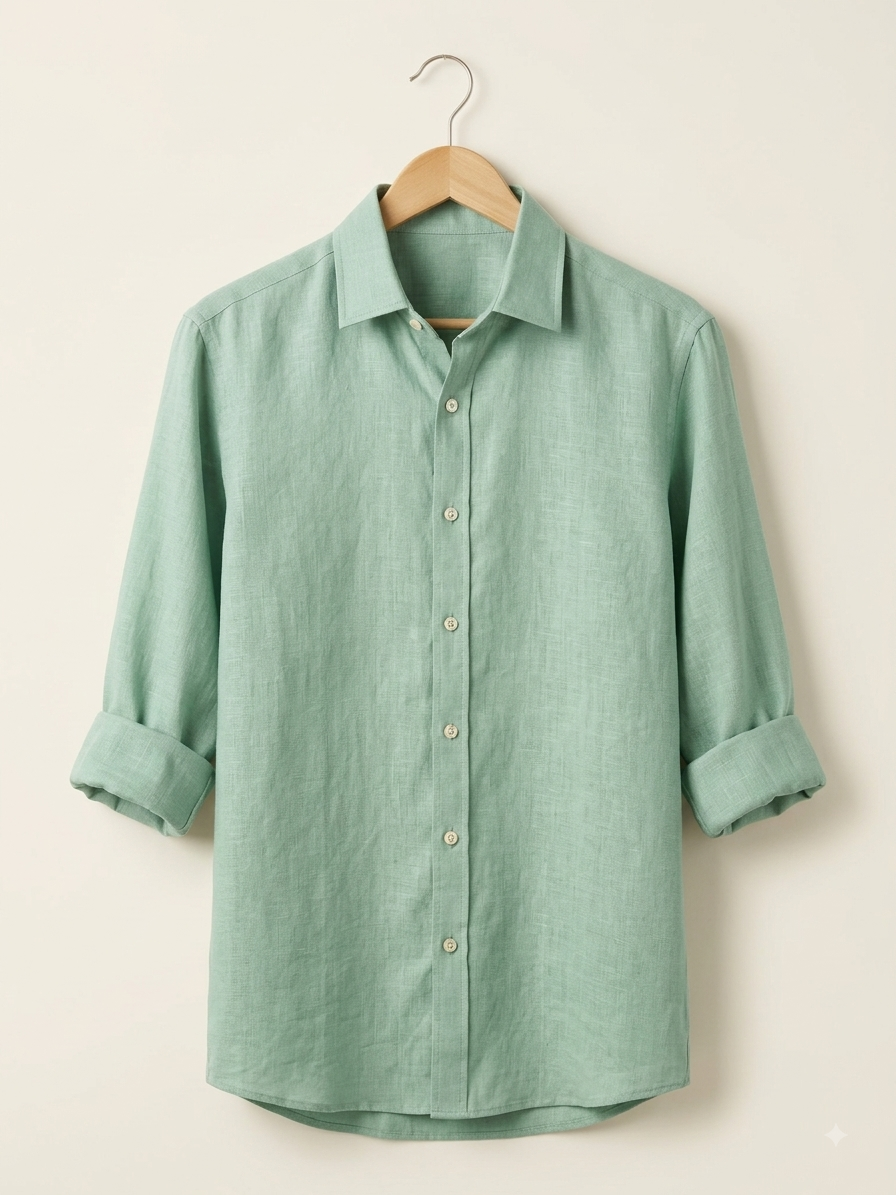 Sage Green Linen Shirt