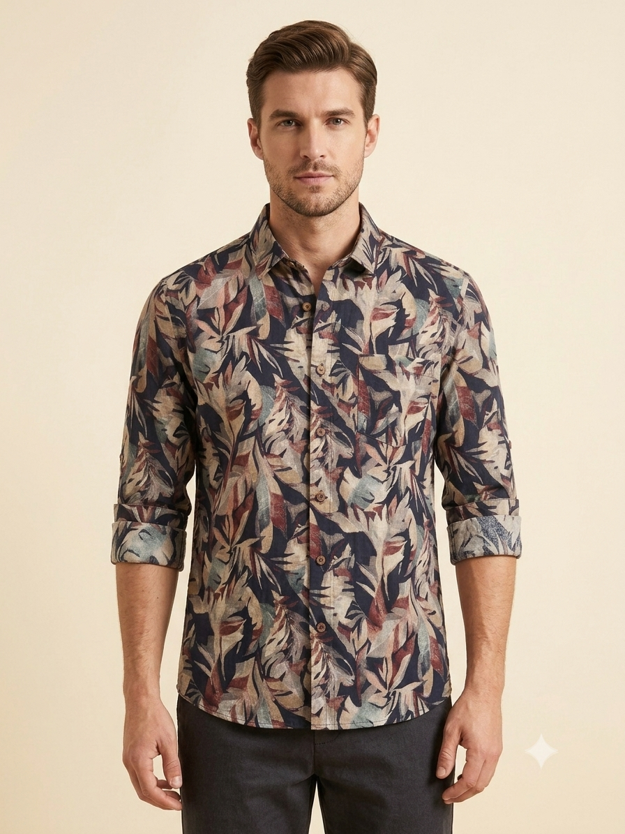 Dusk Botanical Pure Cotton Shirt