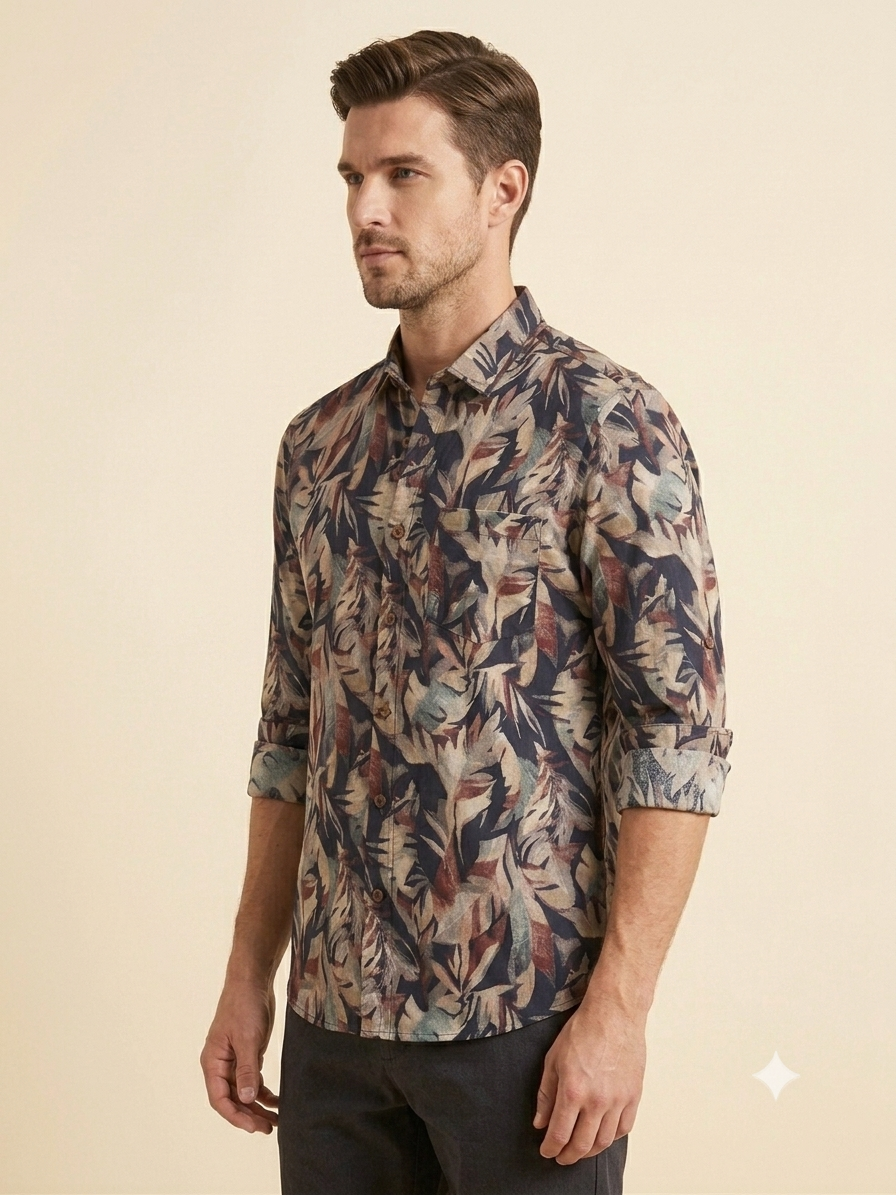 Dusk Botanical Pure Cotton Shirt