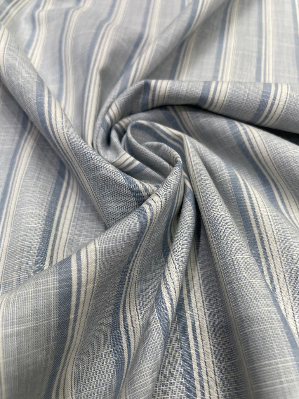 Pure Cotton Slub Striped Shirt