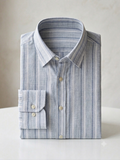 Pure Cotton Slub Striped Shirt