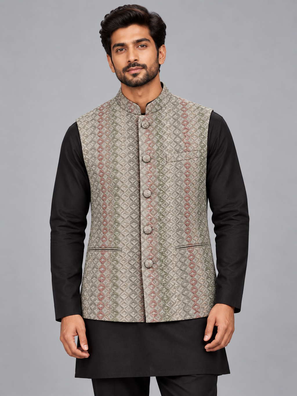 Shimmer Geometric Jacket