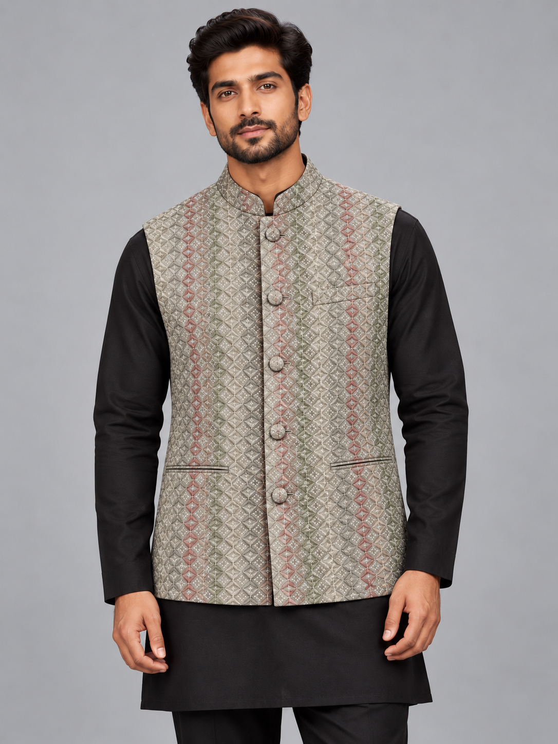 Shimmer Geometric Jacket