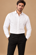 White Embellished Party Shirt