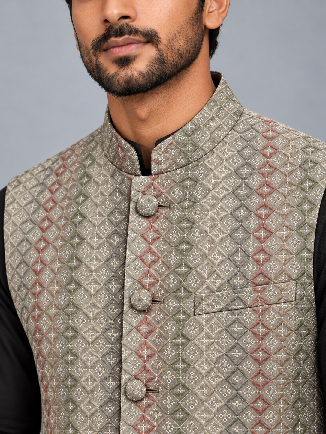Shimmer Geometric Jacket