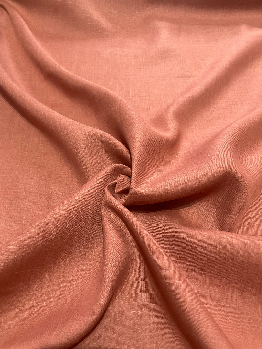 Rust Orange Linen Shirt